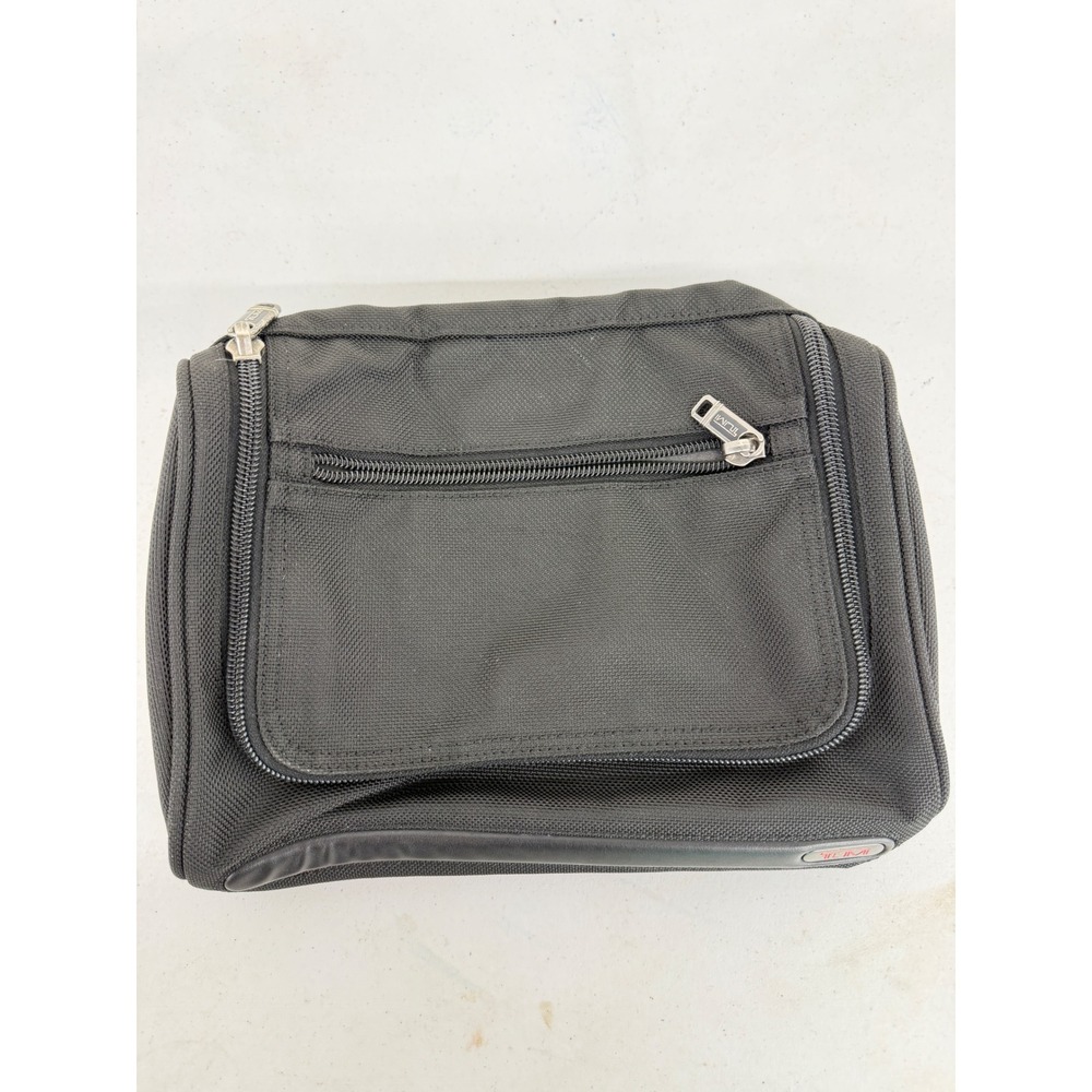 Tumi Alpha Black Ballistic Nylon Toiletry Travel Kit Bag 22190D4